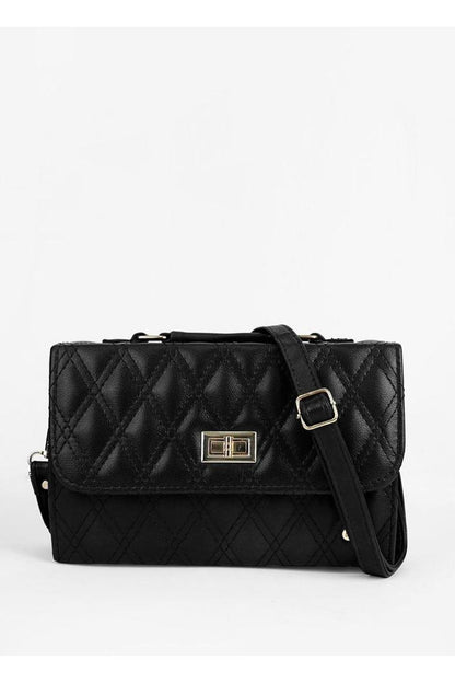 Elegant Quilted Burgundy H-AR-4 Black