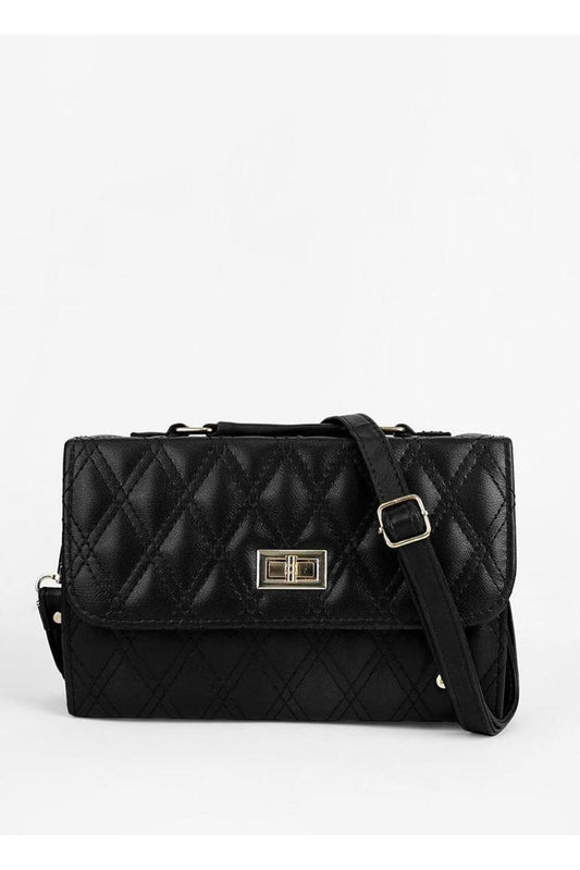 Elegant Quilted Burgundy H-AR-4 Black